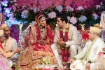 shloka ambani, nita ambani, akash ambani shloka mehta gets married in a star studded affair, Newlyweds