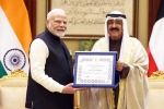 Narendra Modi Kuwait tour, Narendra Modi latest honour, narendra modi gets kuwait s highest honour, George w bush