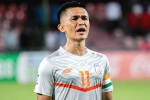 Sunil Chhetri goals, Sunil Chhetri news, sunil chhetri is the fourth international player to achieve the feet, Uae