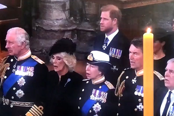 Prince Harry Accused Of Not Singing At The Queen's Funeral