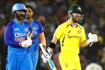 India Vs Australia scoreboard, India Vs Australia T20 matches, australia beats india by 4 wickets in the first t20, Rajiv gandhi