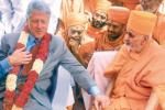 Baps Swaminarayan Sanstha, His Holiness Pramukh Swami Maharaj, secretary hillary clinton and former u s president bill clinton pays rich tribute to hh pramukh swami maharaj of baps swaminarayan sanstha, Secretary hillary clinton